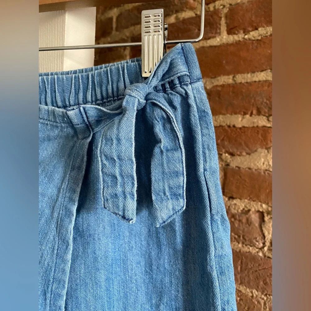 Old Navy Girls Chambray Wrap-Front Skort